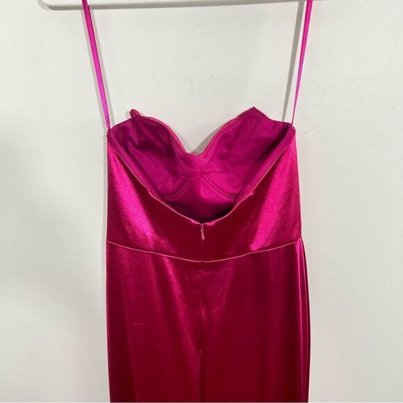 IEENA FOR MAC DUGGAL Pink Strapless Gown - Size 4 - Picture 12 of 12